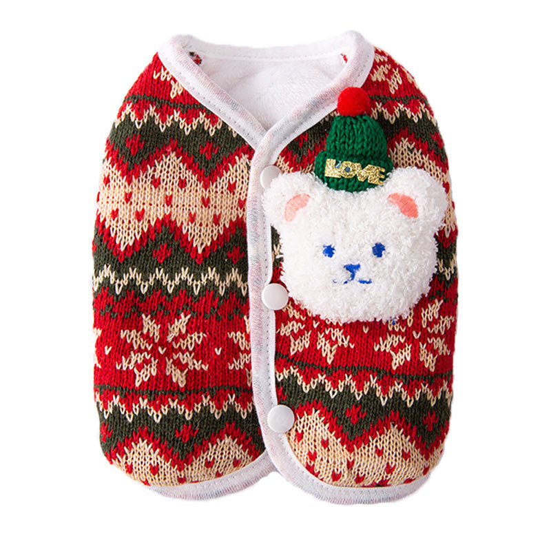 chtrismas themed dog sweater