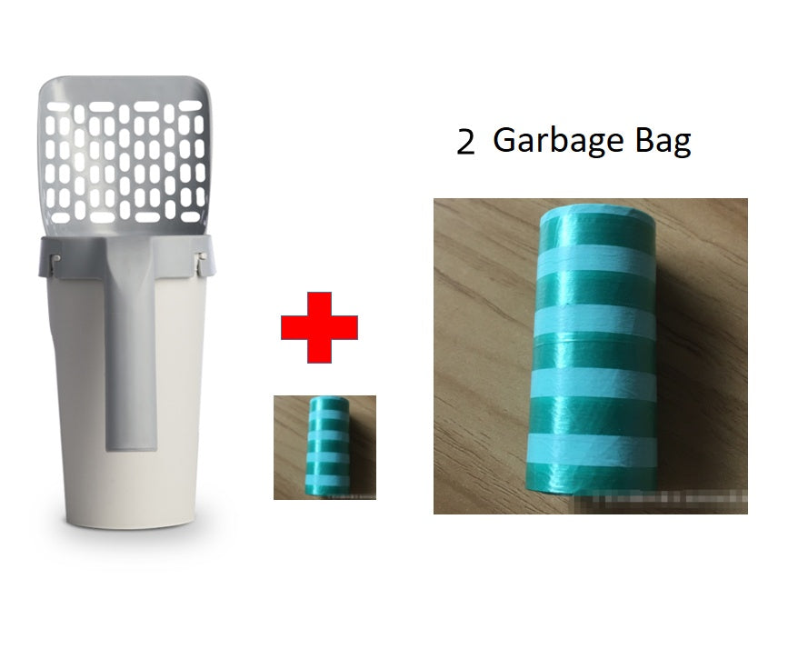 Integrated Cat Litter Shovel