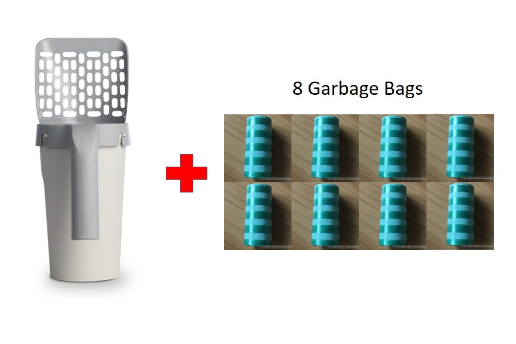 Integrated Cat Litter Shovel