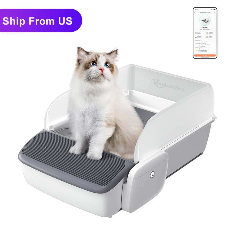 automatic self cleaning cat litter box