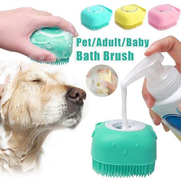 multi-purpose silicon bath brush