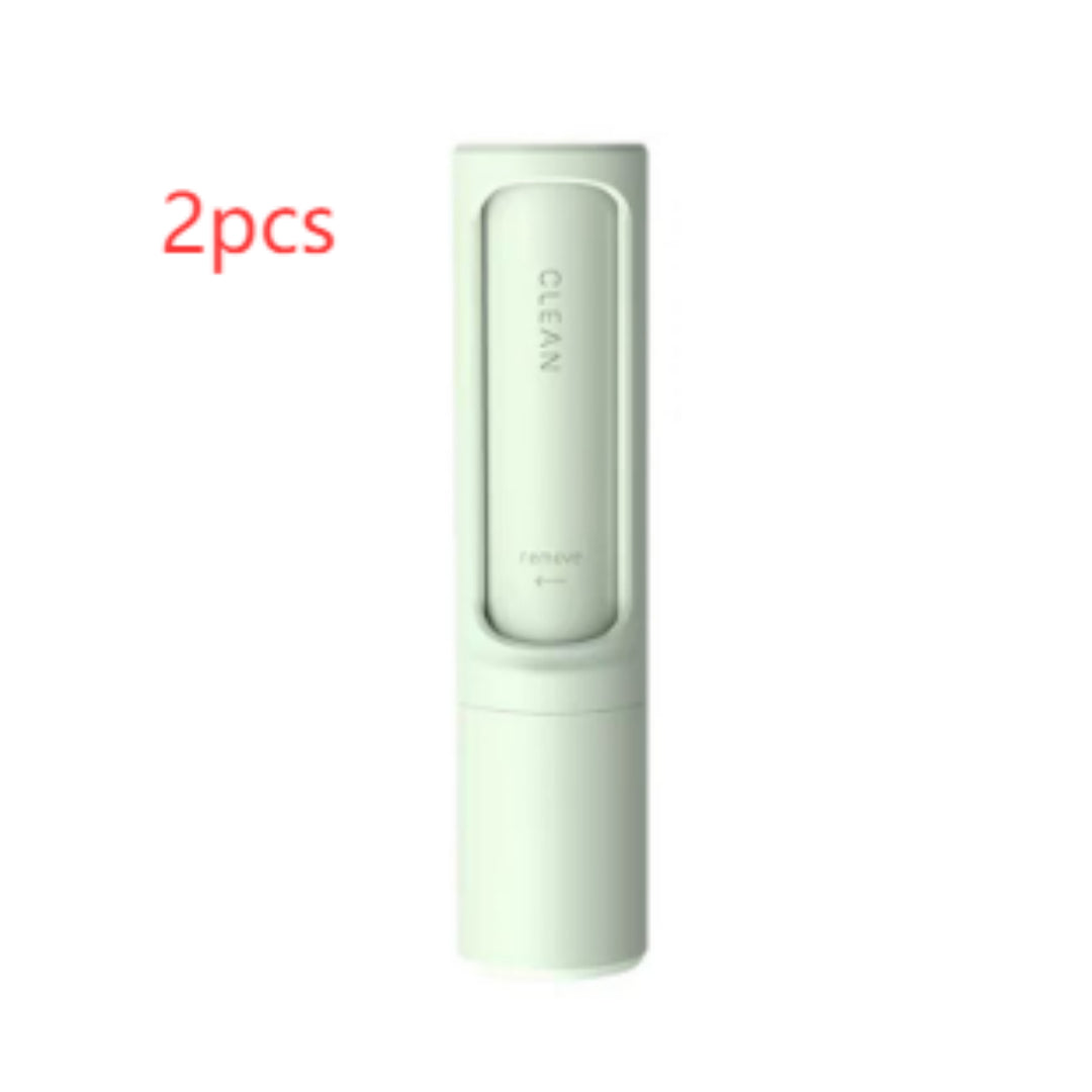2-1 portable lint roller & deshedding brush reusable