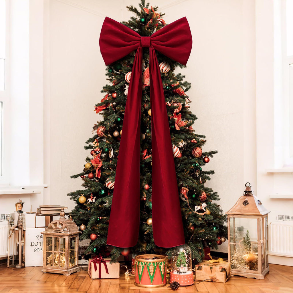 Home Oversized Velvet Bow Christmas Decoration (Copy)