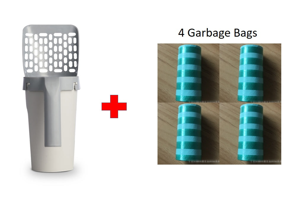 Integrated Cat Litter Shovel