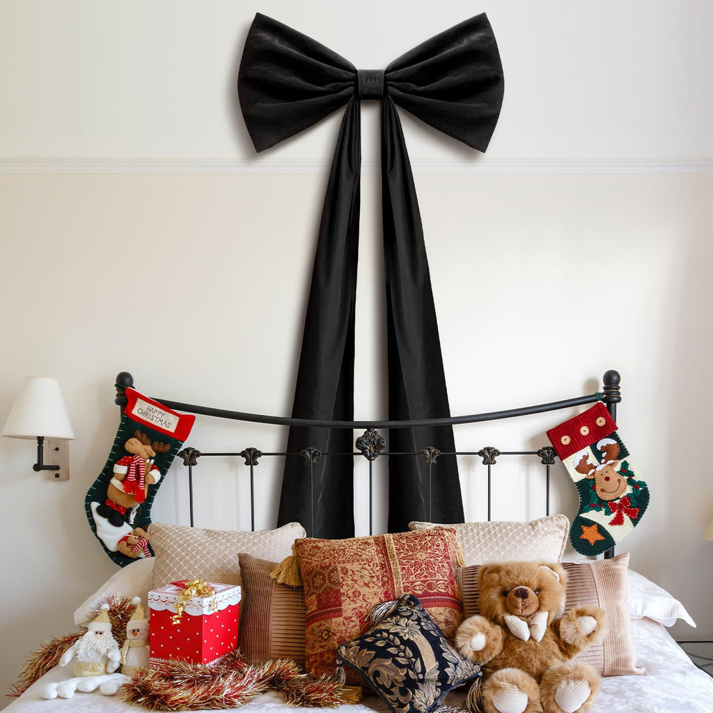 Home Oversized Velvet Bow Christmas Decoration (Copy)