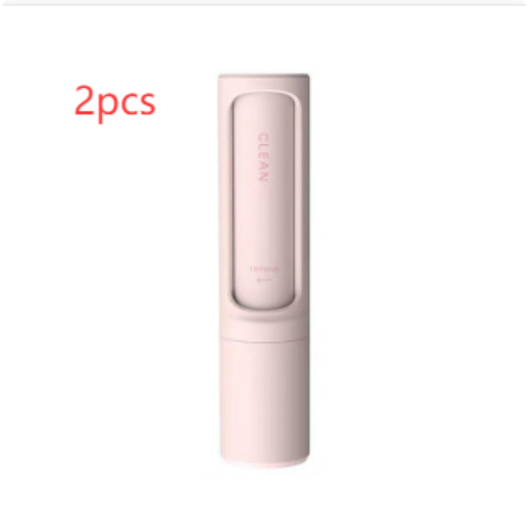 2-1 portable lint roller & deshedding brush reusable