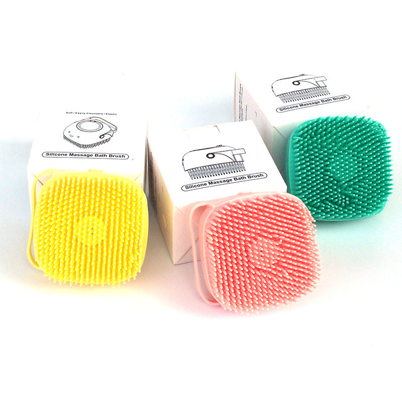 multi-purpose silicon bath brush