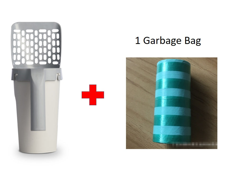 Integrated Cat Litter Shovel