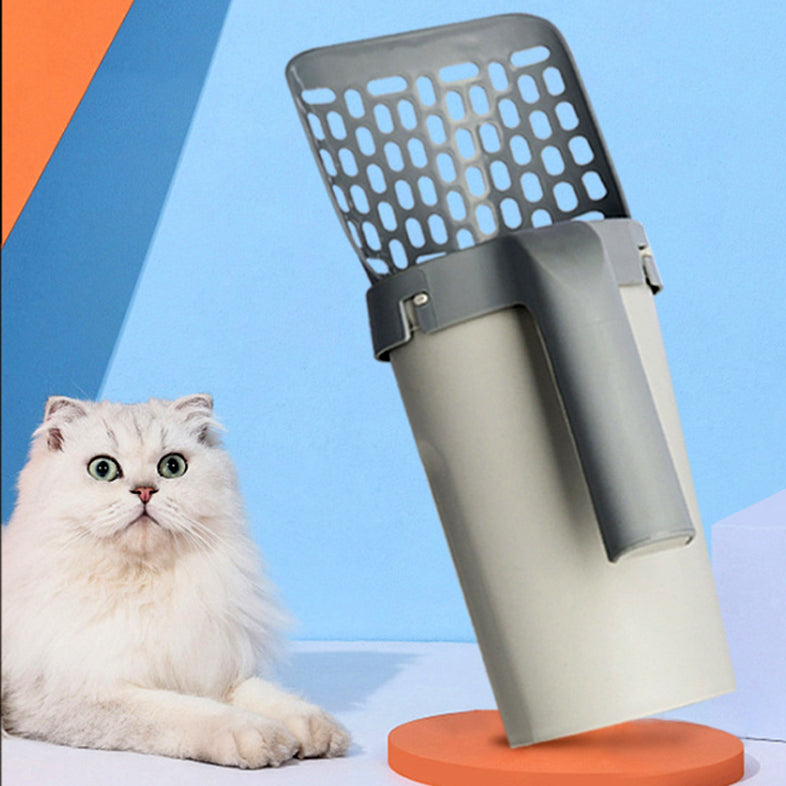 Integrated Cat Litter Shovel