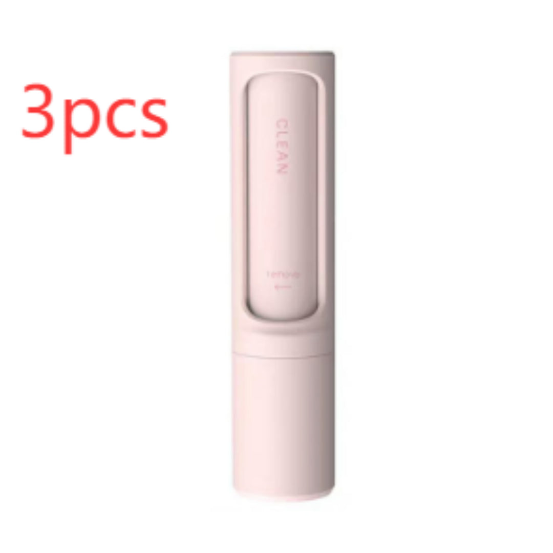 2-1 portable lint roller & deshedding brush reusable