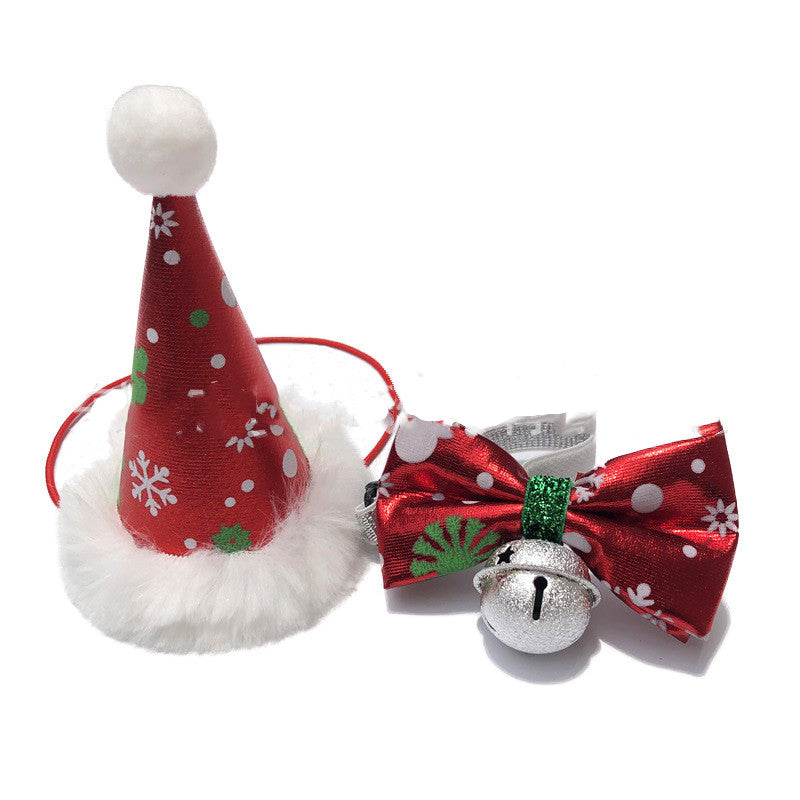 pet christmas hat set